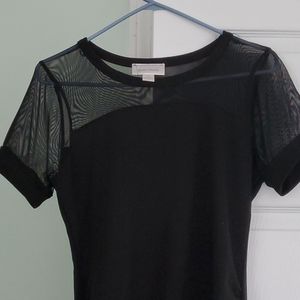 Attractive black maternity dress